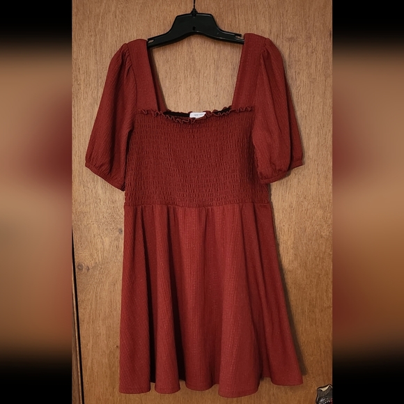 Nine West Dresses & Skirts - Nine West babydoll dress size large color burnt orange